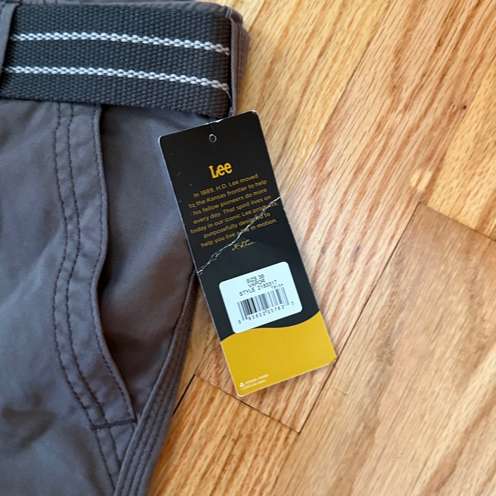 Men's Dungarees New Belted Wyoming Cargo Shorts VAPOR Size 38 - Picture 2 of 5